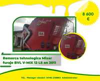 Remorca tehnologica Mixer furaje BVL V-MIX 12 LS an 2011
