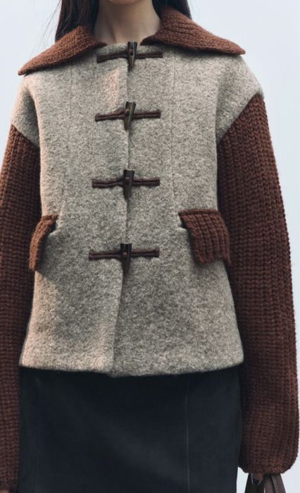 Jacheta palton Zara din lana, noua!