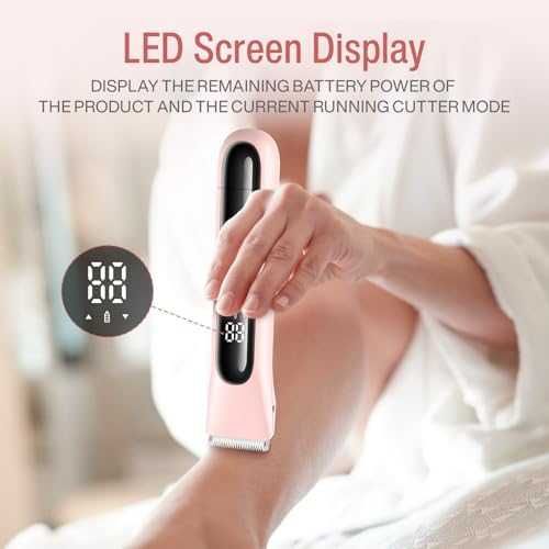 Нова Електрическа самобръсначка за жени мокро/сухо бръснене, LED екран