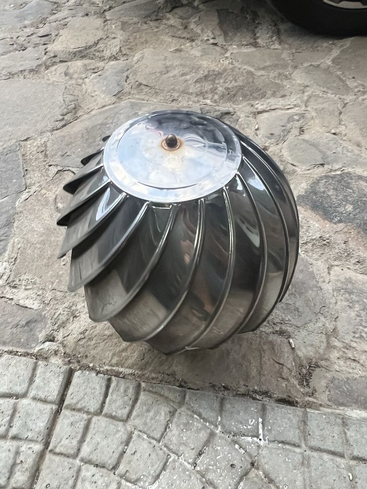 Capac ( pălărie terminal ) ROTATIV CU TALPĂ din Inox 180cm