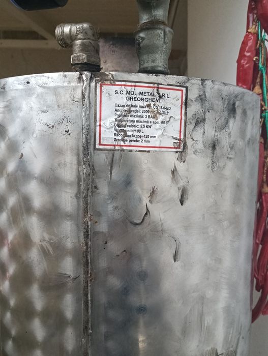 Boiler inox pe lemne