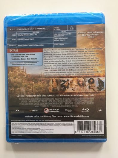 Prince of Persia The Sands of Time film original Blue Ray engleza germ