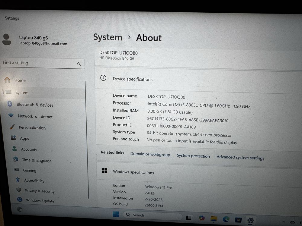 HP EliteBook 840 G6