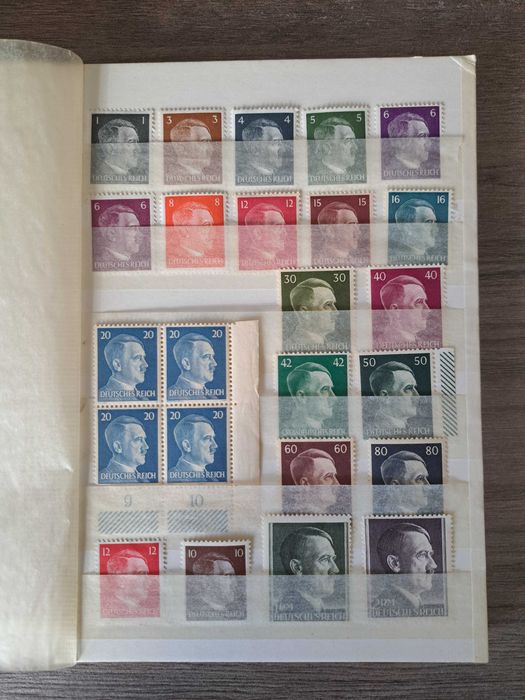 Clasor timbre nestampilate Germania (majoritatea Deutsches Reich)
