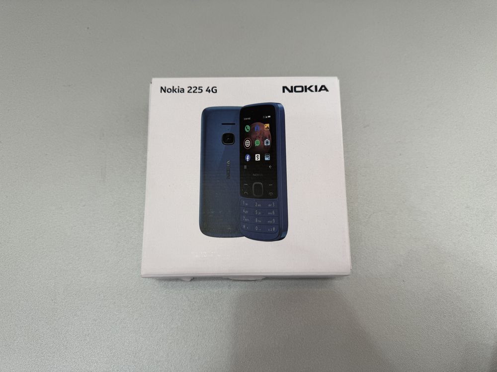 Nokia 225 4G, Black, dual sim, nou la cutie