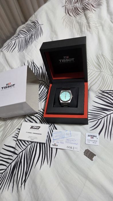 Vand ceas Tissot  Prx cadran Tiffany Blue