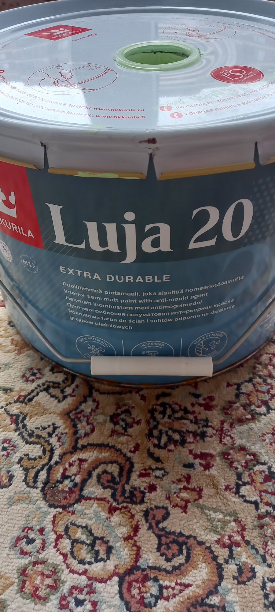 Tikkurila Luja 20 extra durable, краска тикурила салатовый