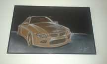 Tablou pastel BMW- masina