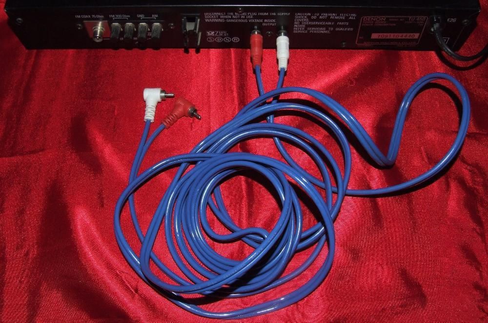 Cablu audio profesional Harmtesam High Power 2+2 RCA tata, 4.2 m, NOU