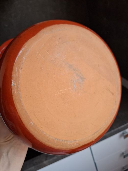 Винтидж Глинен Съд (Котлон) "Feuerfest" от ZELLER KERAMIK - ИЗЦЯЛО НОВ