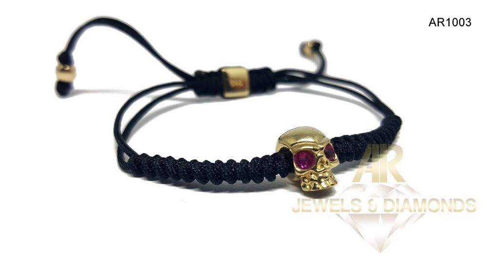 Bratara AUR 14 K Skull Collection ARJEWELS(AR1003)