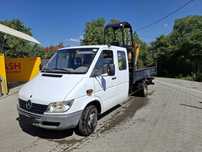 Mercedes sprinter basculabil cu miniexcavator JCB 8014