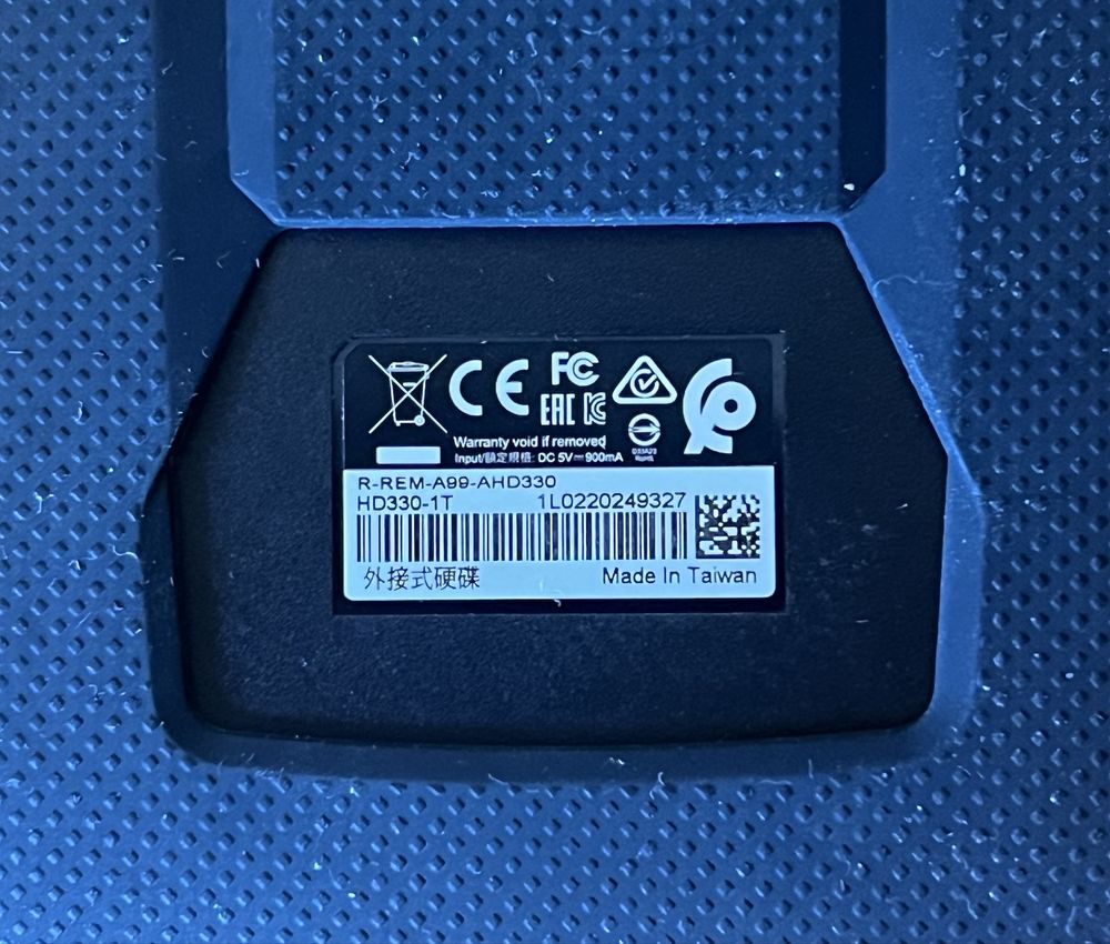 Adata 1TB HD330-t Външен Хард Диск Портативен Драйв HDD Външна Памет