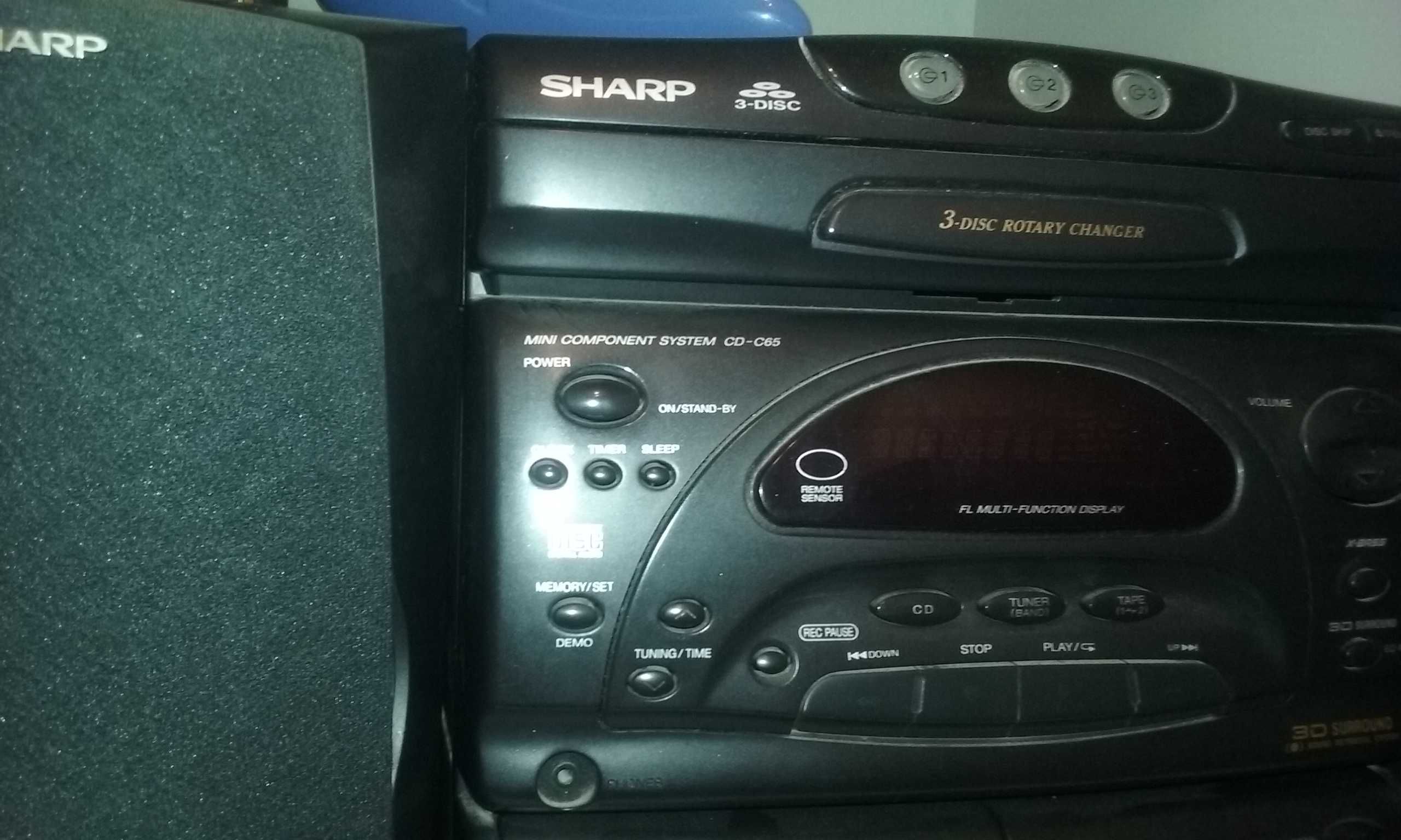 combina audio SHARP 3 cd-uri