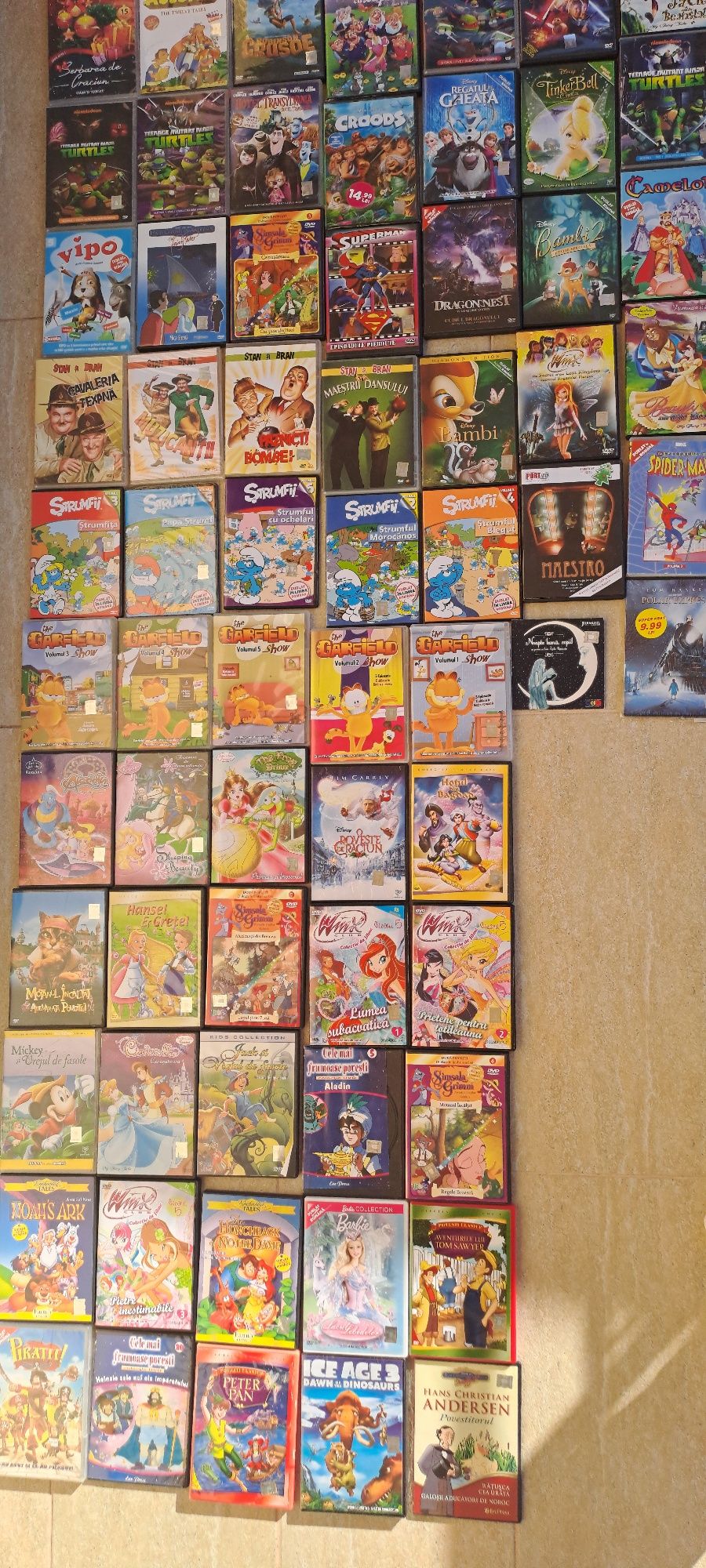 Colectie DVD filme și desene animate