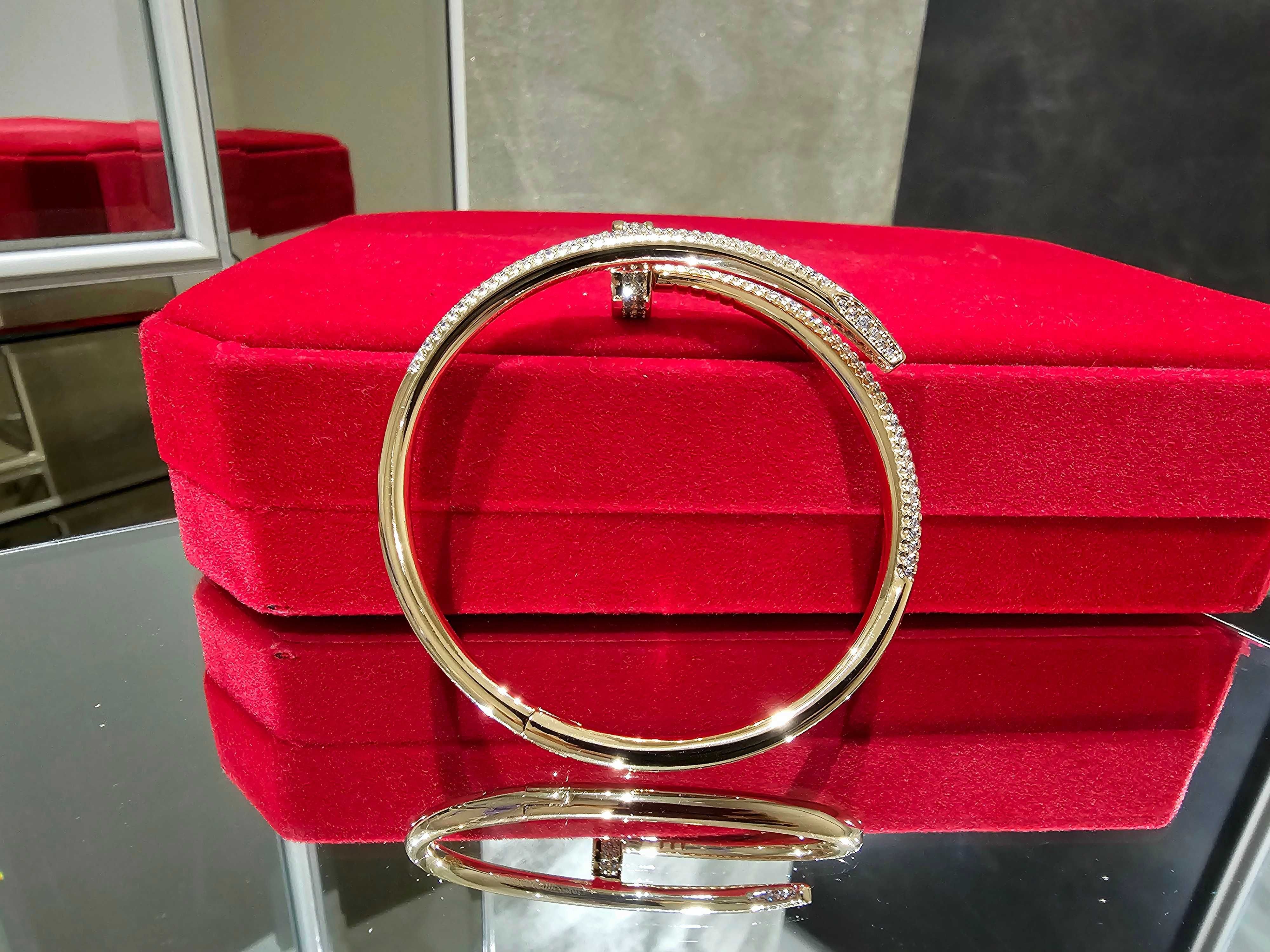 CARTIER Nail Juste un Clou Rose Gold Large Paved Diamonds Гривна Пирон