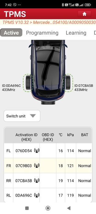 OEM TPMS Mercedes W207/212 датчици