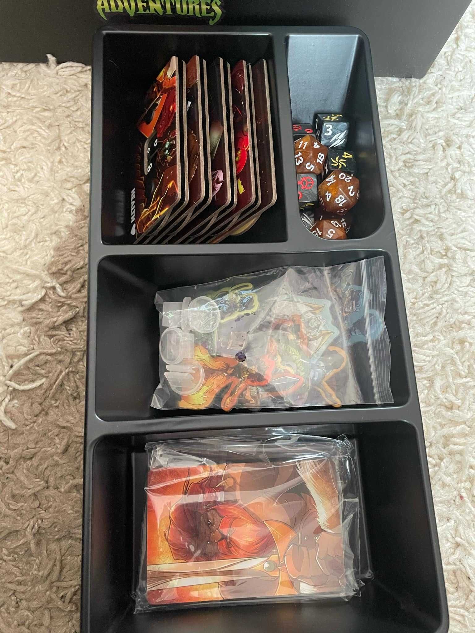 Dice Throne Adventures & Season 1 Rerolled. Fully sleeved + promos.
