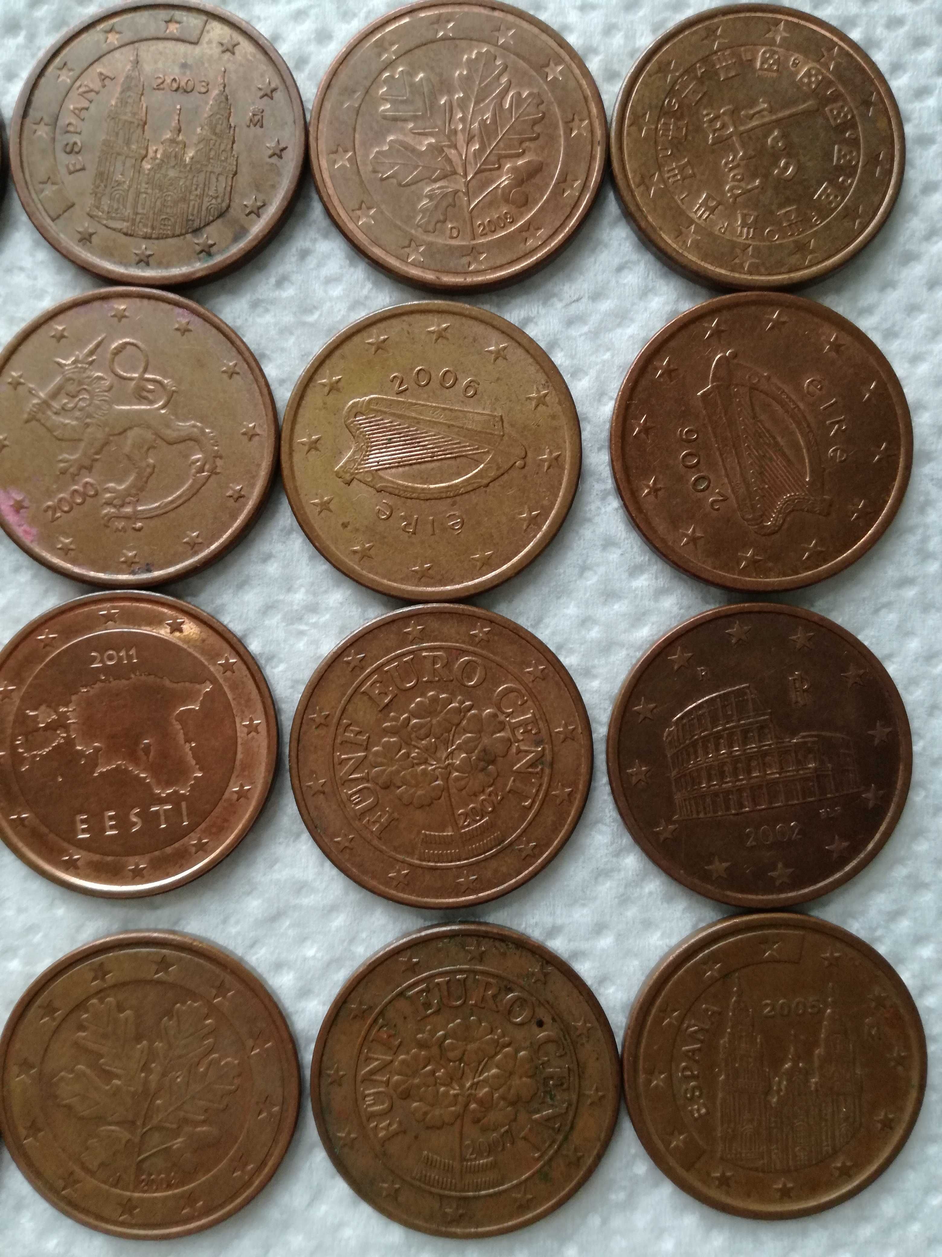 Vând monede rare de 5 euro centi de colectie