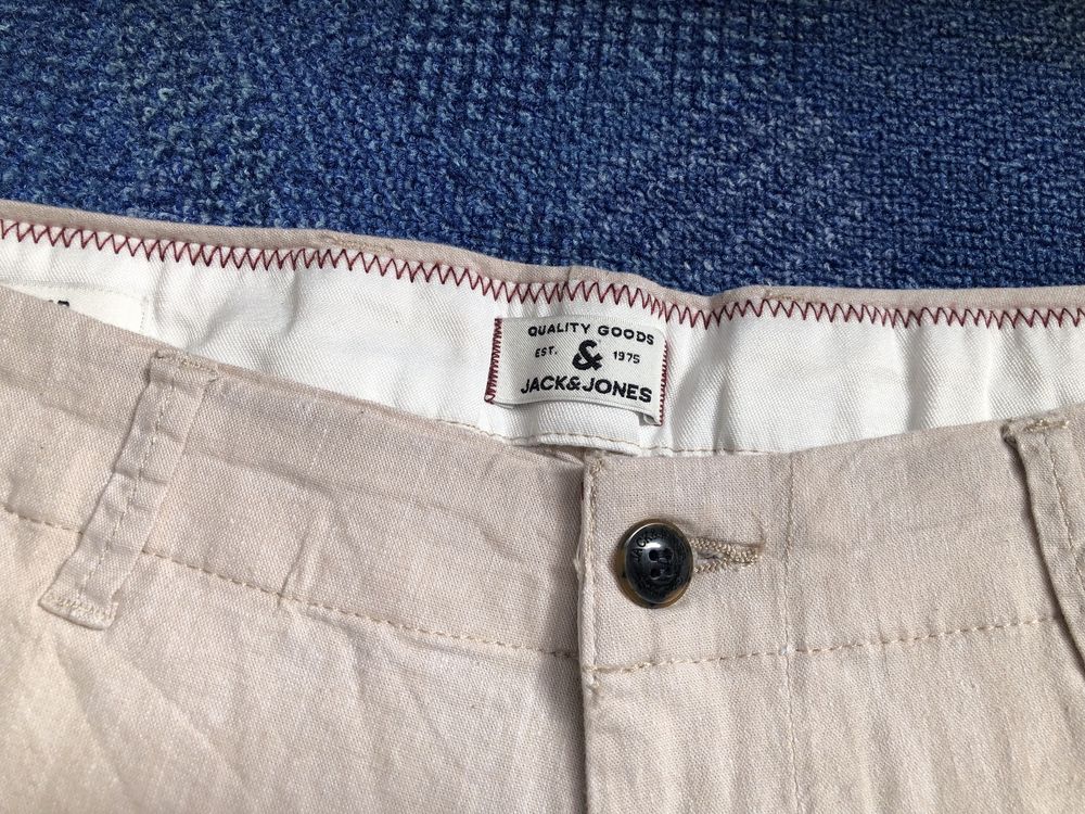 НОВИ Jack & Jones Dave Linen Shorts мъжки къси панталони - М