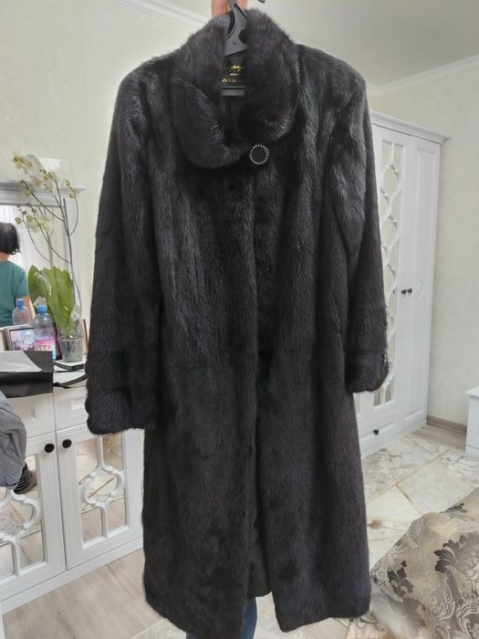 Норковая шүба чёрный бриллиант