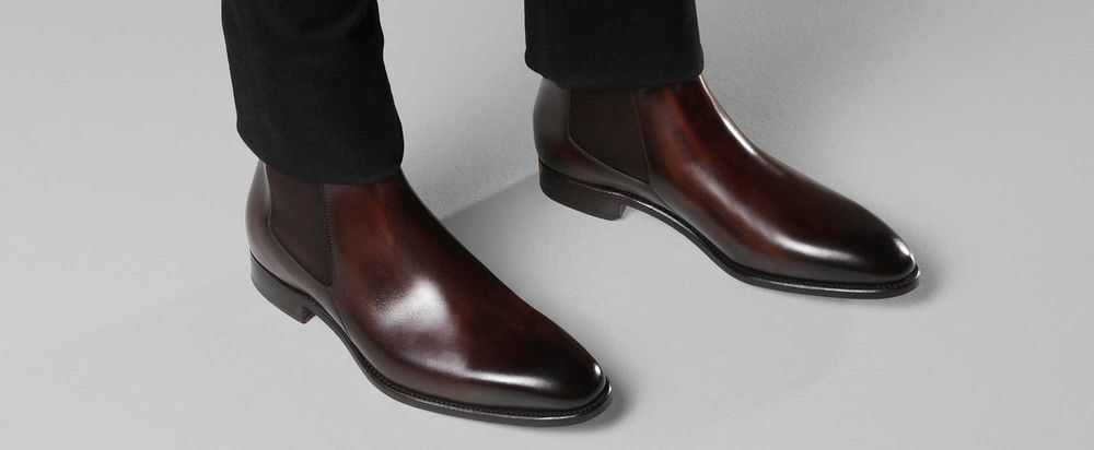 Ghete chelsea 42.5 43 plain toe ZARA NOI piele naturala moale maro
