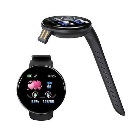 Смарт гривна Smartis D18, Крачкомер, Кръвно налягане, IP65