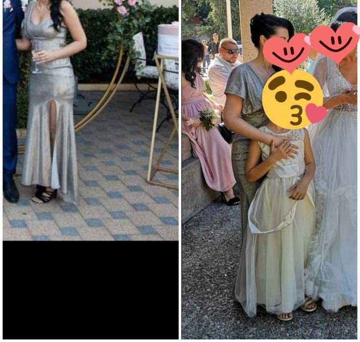 Бляскава рокля s размер