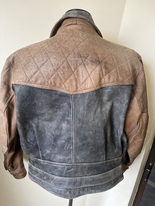 Geaca piele Schuh , model vintage