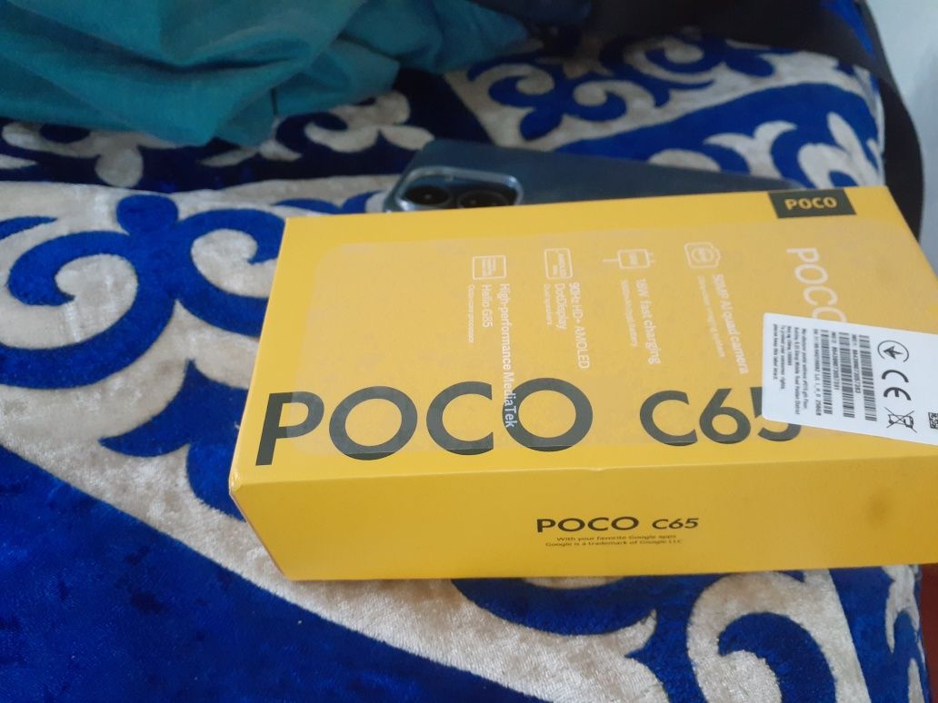 Мобильный смартфон PoCo c65 наушники в подарок