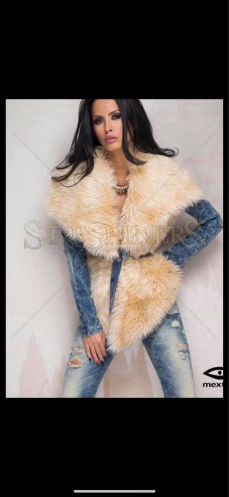 Palton cu blană si blug