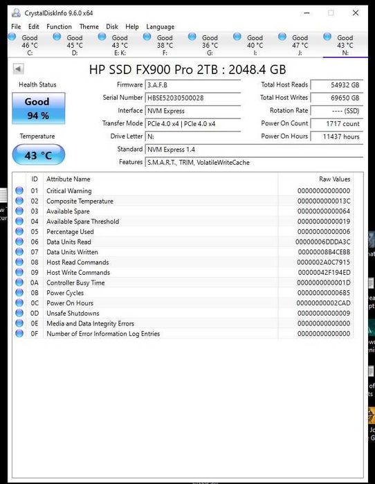 SSD HP FX900 Pro 2TB