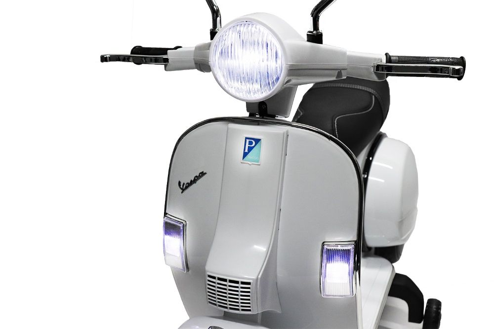 Scuter electric pentru copii Piaggio PX150 PREMIUM #Alb