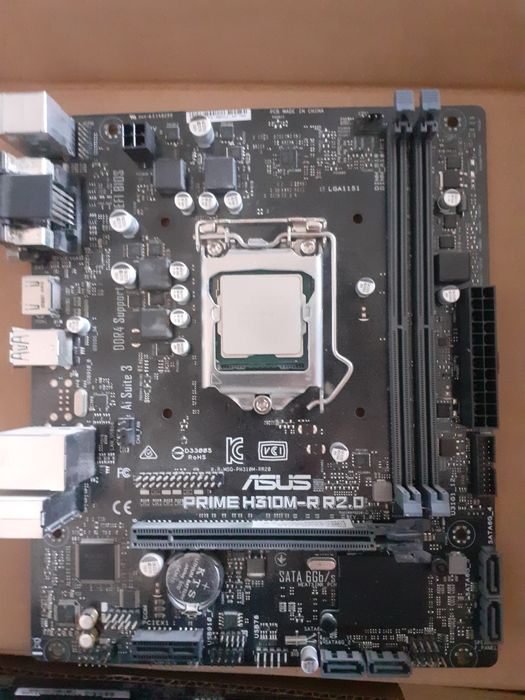 Материнка Asus prime H310m-R R2.0 + intel I7 9700