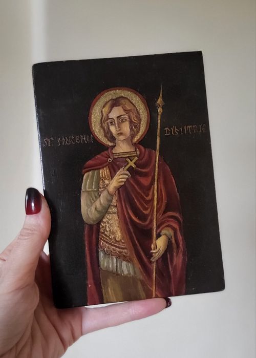 Icoana pe lemn Sf Dumitru (Dimitrie)