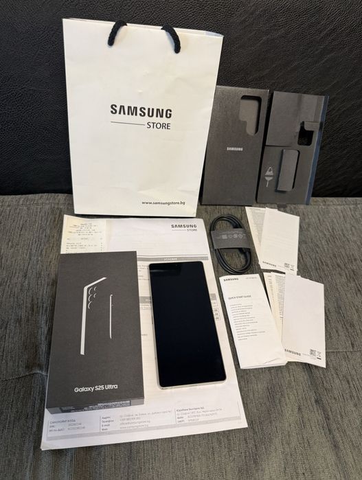 КАТО НОВ 512GB Samsung S25 Ultra Experiece Store Гаранция 2027 Black