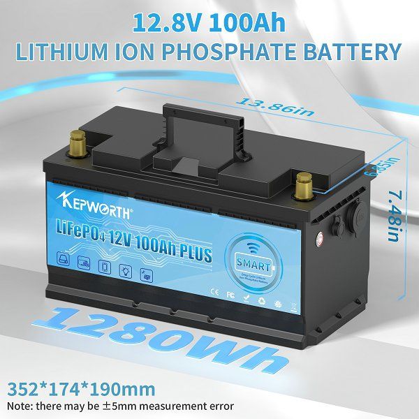 12V100 Ah LiFePo4 Bluetooth, BMS 100A, Литиева батерия акумулатор