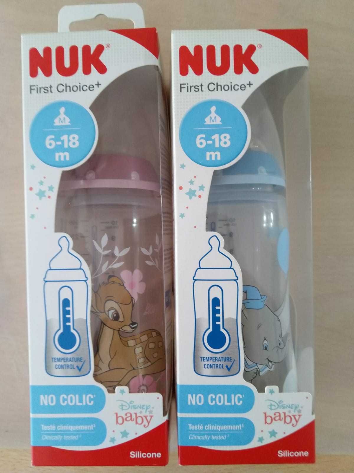 Biberon Nuk cu tetina din silicon 6-18 luni, 300 ml