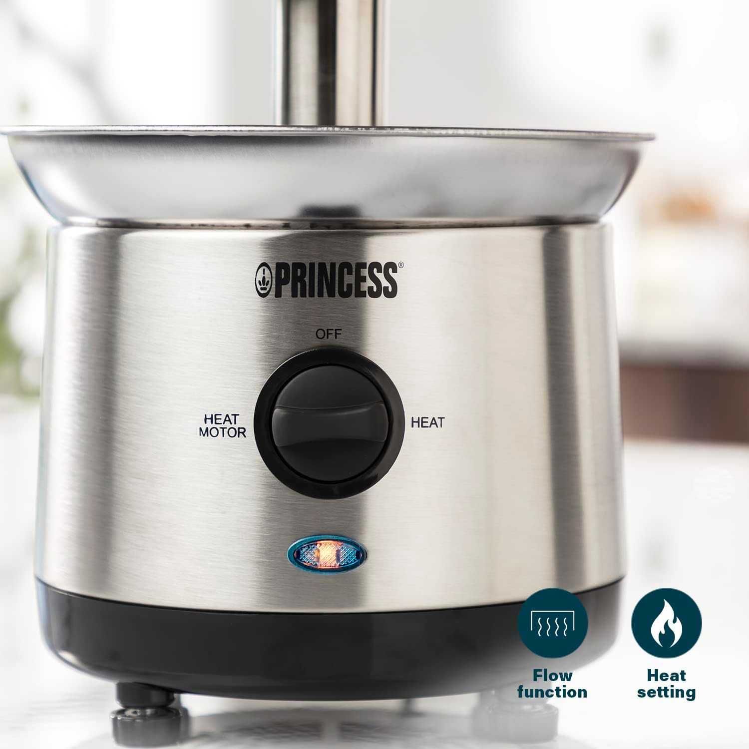 Шоколадово Фондю Princess XXL, 4 нива, 190W, 1.1л.