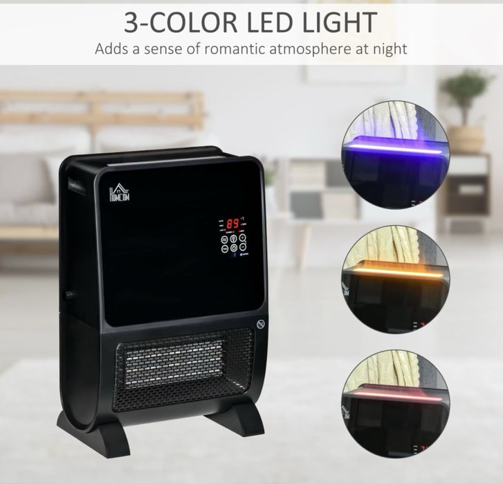 Homcom електрически отоплител и овлажнител за въздух