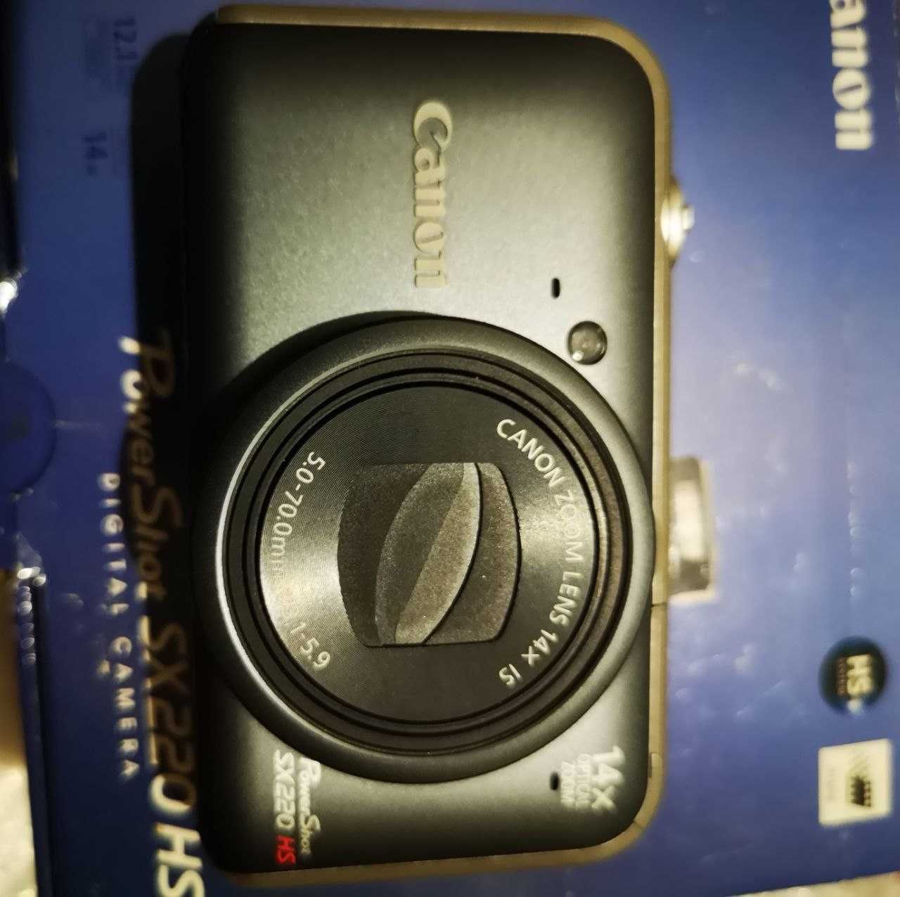 Фотоаппарат Canon PowerShotSX220Hs+Пленочный фотоаппарат Samsung Fino
