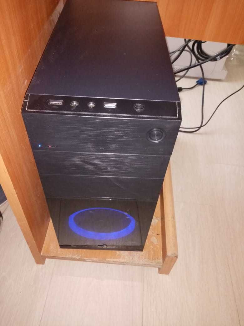 Компьютер i3-7100, ОЗУ 16gb, 1000 ssd, GT 710, монитор 23 дюйма