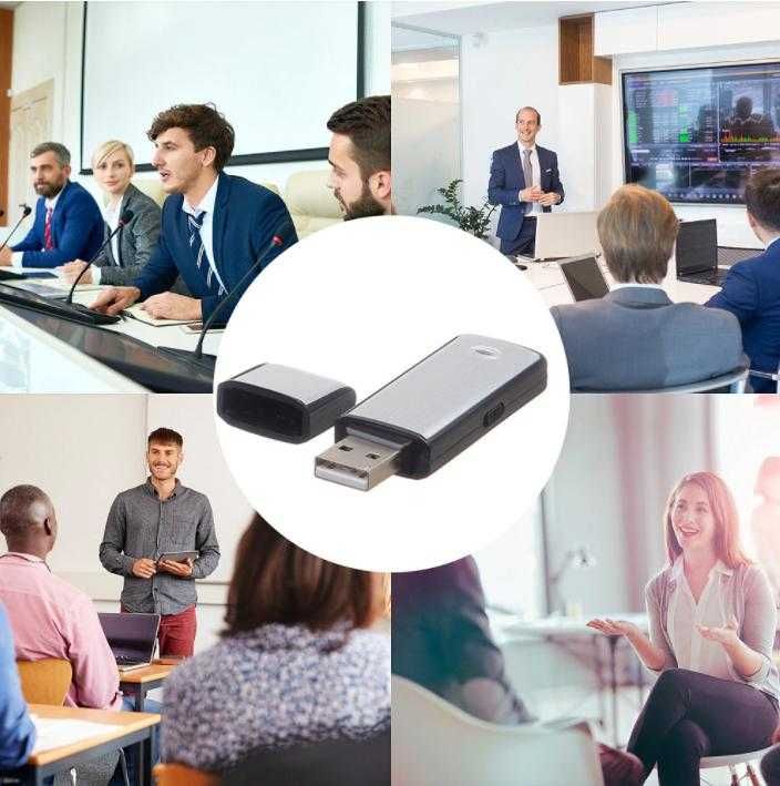 Ученически Диктофон Гласова Активация USB Аудио Рекордер Подслушвател