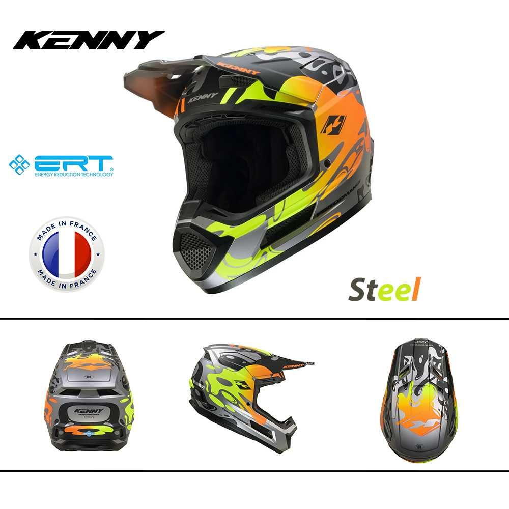 Кросова каска KENNY PERFORMANCE 2025, Full Face, Защита ERT - ФРАНЦИЯ