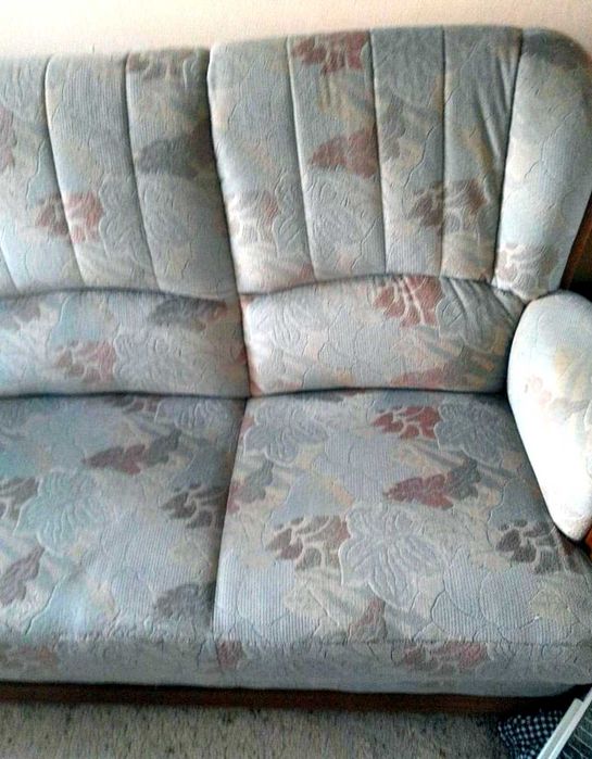 Set canapele 3+2+1 lemn masiv+catifea