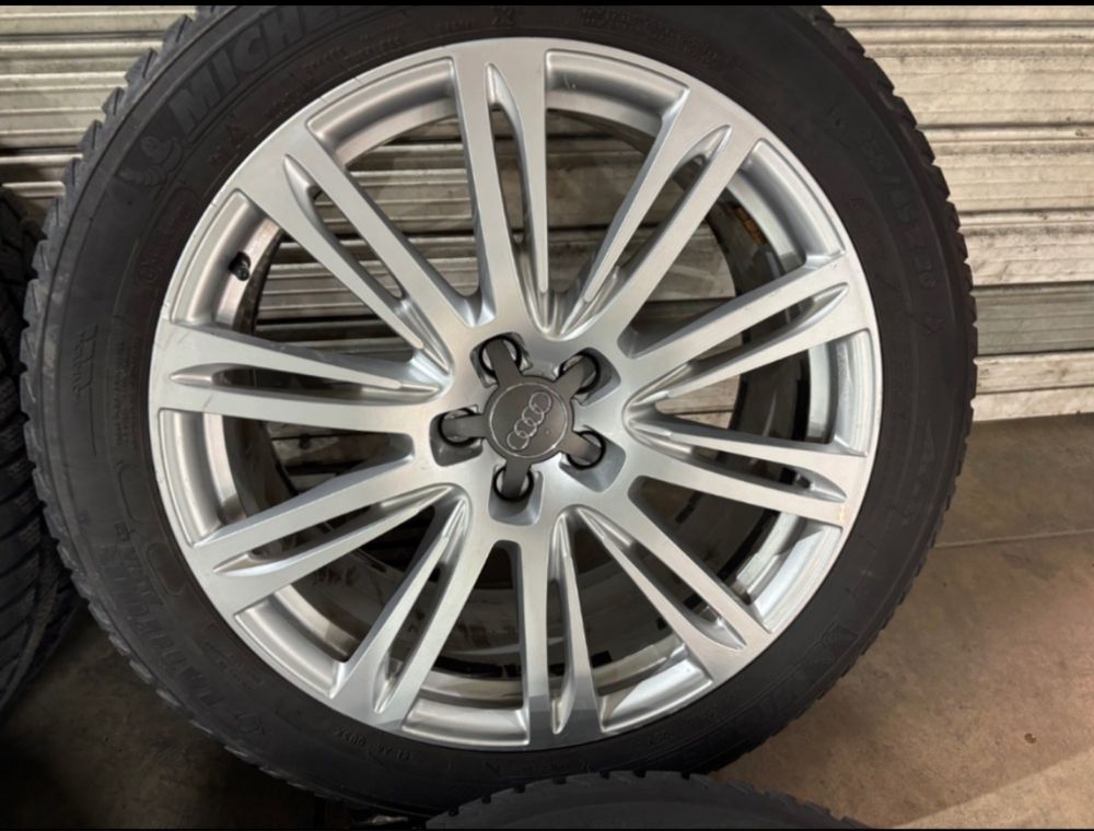 4бр оригинални 20 ки Ауди Audi А8 5х112 ет37 9ж  с зимни гуми 255/45