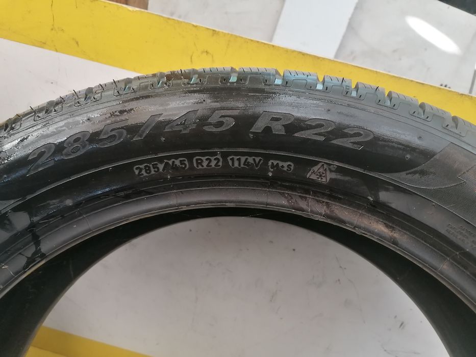 285/45/22 2*PIRELLI iarna 114v dot 1919.   5,11 mm