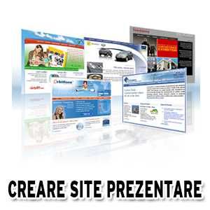 Creare siteuri de prezentare / Creare magazine online / Webdesign