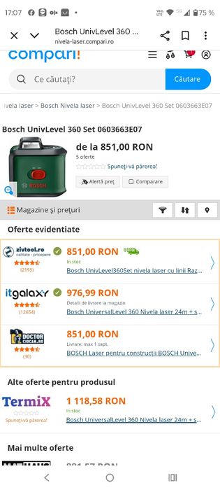 De vânzare Bosch universal level 360