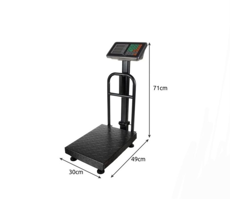 Cantar electronic rabatabil platforma groasa striata 150 kg display LC